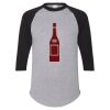 Unisex Three-Quarter Raglan Sleeve Baseball Jersey T-Shirt Thumbnail
