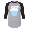 Unisex Three-Quarter Raglan Sleeve Baseball Jersey T-Shirt Thumbnail