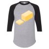 Unisex Three-Quarter Raglan Sleeve Baseball Jersey T-Shirt Thumbnail
