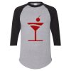 Unisex Three-Quarter Raglan Sleeve Baseball Jersey T-Shirt Thumbnail