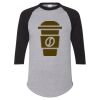 Unisex Three-Quarter Raglan Sleeve Baseball Jersey T-Shirt Thumbnail