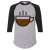 Unisex Three-Quarter Raglan Sleeve Baseball Jersey T-Shirt Thumbnail