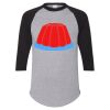 Unisex Three-Quarter Raglan Sleeve Baseball Jersey T-Shirt Thumbnail