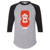 Unisex Three-Quarter Raglan Sleeve Baseball Jersey T-Shirt Thumbnail