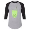 Unisex Three-Quarter Raglan Sleeve Baseball Jersey T-Shirt Thumbnail