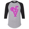 Unisex Three-Quarter Raglan Sleeve Baseball Jersey T-Shirt Thumbnail