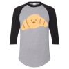 Unisex Three-Quarter Raglan Sleeve Baseball Jersey T-Shirt Thumbnail