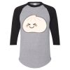 Unisex Three-Quarter Raglan Sleeve Baseball Jersey T-Shirt Thumbnail