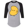 Unisex Three-Quarter Raglan Sleeve Baseball Jersey T-Shirt Thumbnail
