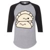 Unisex Three-Quarter Raglan Sleeve Baseball Jersey T-Shirt Thumbnail