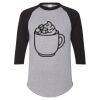 Unisex Three-Quarter Raglan Sleeve Baseball Jersey T-Shirt Thumbnail