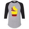 Unisex Three-Quarter Raglan Sleeve Baseball Jersey T-Shirt Thumbnail