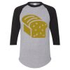 Unisex Three-Quarter Raglan Sleeve Baseball Jersey T-Shirt Thumbnail