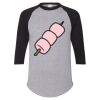 Unisex Three-Quarter Raglan Sleeve Baseball Jersey T-Shirt Thumbnail