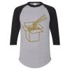 Unisex Three-Quarter Raglan Sleeve Baseball Jersey T-Shirt Thumbnail