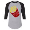 Unisex Three-Quarter Raglan Sleeve Baseball Jersey T-Shirt Thumbnail