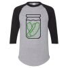 Unisex Three-Quarter Raglan Sleeve Baseball Jersey T-Shirt Thumbnail