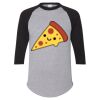Unisex Three-Quarter Raglan Sleeve Baseball Jersey T-Shirt Thumbnail