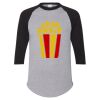 Unisex Three-Quarter Raglan Sleeve Baseball Jersey T-Shirt Thumbnail