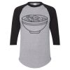 Unisex Three-Quarter Raglan Sleeve Baseball Jersey T-Shirt Thumbnail