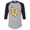 Unisex Three-Quarter Raglan Sleeve Baseball Jersey T-Shirt Thumbnail