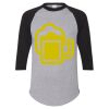 Unisex Three-Quarter Raglan Sleeve Baseball Jersey T-Shirt Thumbnail