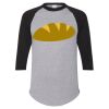 Unisex Three-Quarter Raglan Sleeve Baseball Jersey T-Shirt Thumbnail
