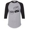 Unisex Three-Quarter Raglan Sleeve Baseball Jersey T-Shirt Thumbnail