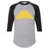 Unisex Three-Quarter Raglan Sleeve Baseball Jersey T-Shirt Thumbnail