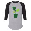 Unisex Three-Quarter Raglan Sleeve Baseball Jersey T-Shirt Thumbnail