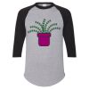 Unisex Three-Quarter Raglan Sleeve Baseball Jersey T-Shirt Thumbnail