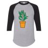 Unisex Three-Quarter Raglan Sleeve Baseball Jersey T-Shirt Thumbnail
