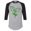 Unisex Three-Quarter Raglan Sleeve Baseball Jersey T-Shirt Thumbnail