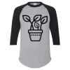 Unisex Three-Quarter Raglan Sleeve Baseball Jersey T-Shirt Thumbnail