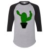 Unisex Three-Quarter Raglan Sleeve Baseball Jersey T-Shirt Thumbnail