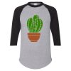 Unisex Three-Quarter Raglan Sleeve Baseball Jersey T-Shirt Thumbnail