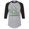 Unisex Three-Quarter Raglan Sleeve Baseball Jersey T-Shirt Thumbnail