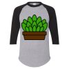 Unisex Three-Quarter Raglan Sleeve Baseball Jersey T-Shirt Thumbnail