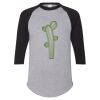 Unisex Three-Quarter Raglan Sleeve Baseball Jersey T-Shirt Thumbnail