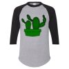 Unisex Three-Quarter Raglan Sleeve Baseball Jersey T-Shirt Thumbnail