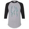 Unisex Three-Quarter Raglan Sleeve Baseball Jersey T-Shirt Thumbnail