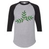 Unisex Three-Quarter Raglan Sleeve Baseball Jersey T-Shirt Thumbnail
