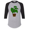 Unisex Three-Quarter Raglan Sleeve Baseball Jersey T-Shirt Thumbnail