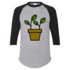 Unisex Three-Quarter Raglan Sleeve Baseball Jersey T-Shirt Thumbnail