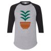 Unisex Three-Quarter Raglan Sleeve Baseball Jersey T-Shirt Thumbnail