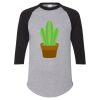 Unisex Three-Quarter Raglan Sleeve Baseball Jersey T-Shirt Thumbnail