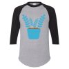 Unisex Three-Quarter Raglan Sleeve Baseball Jersey T-Shirt Thumbnail