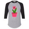 Unisex Three-Quarter Raglan Sleeve Baseball Jersey T-Shirt Thumbnail