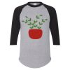 Unisex Three-Quarter Raglan Sleeve Baseball Jersey T-Shirt Thumbnail
