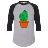 Unisex Three-Quarter Raglan Sleeve Baseball Jersey T-Shirt Thumbnail